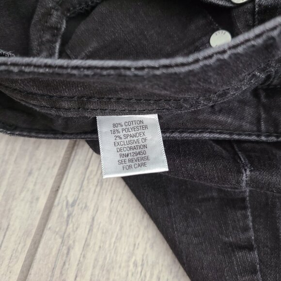 ELLE women's black skinny jeans size 8R - Picture 10 of 12